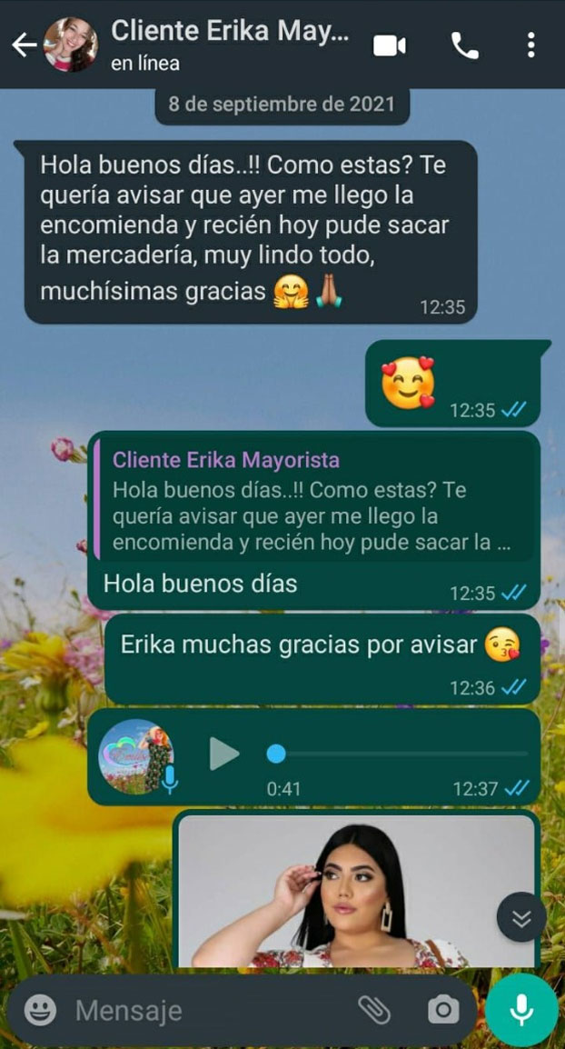 Referencia de clienta