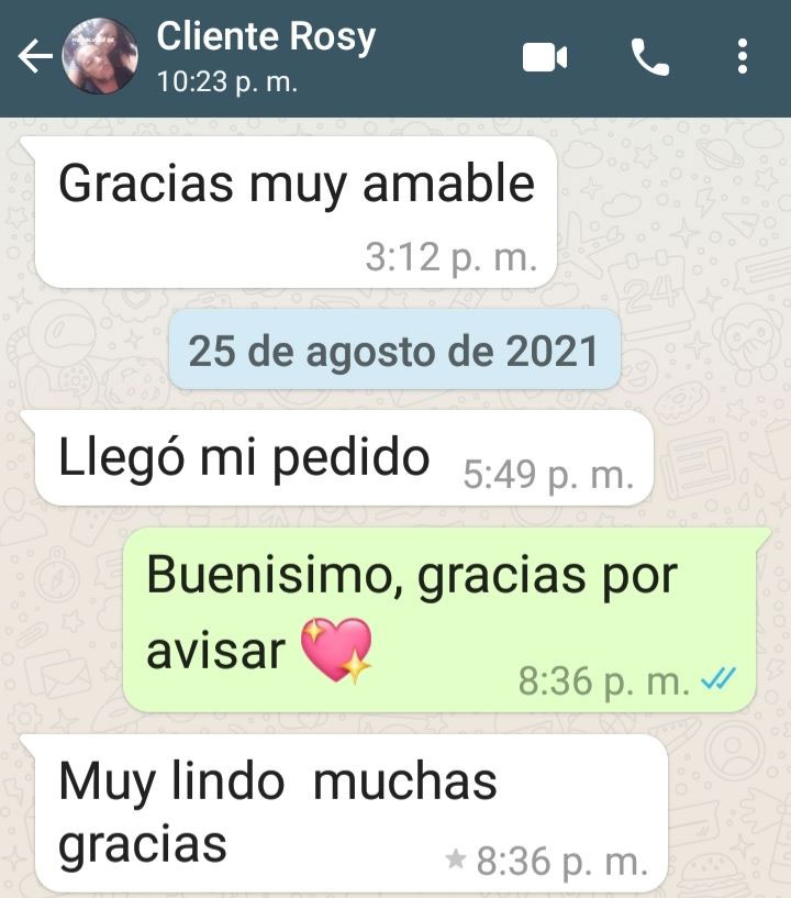 Referencia de clienta