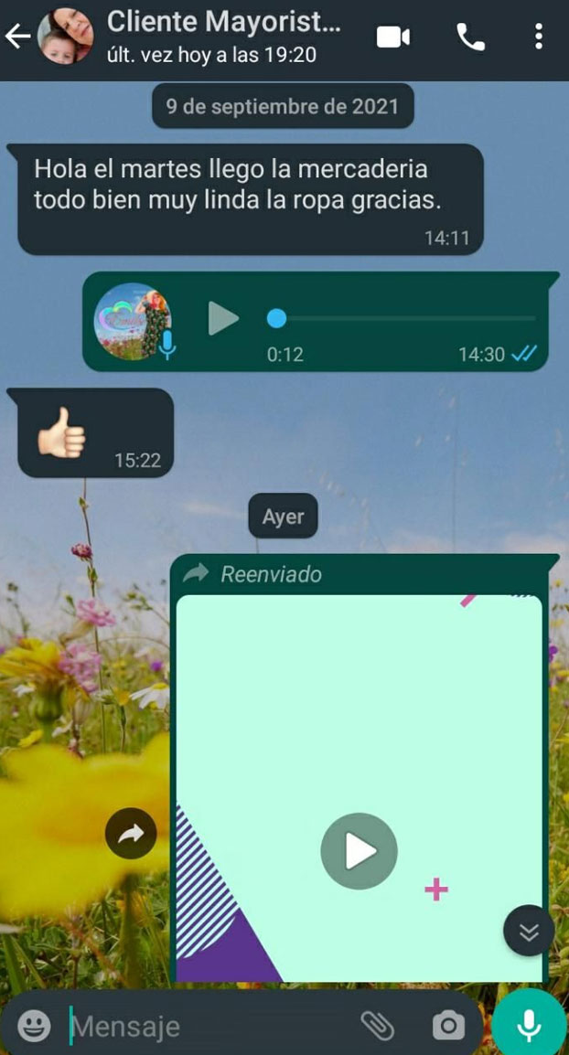 Referencia de clienta