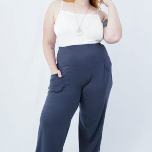 Pantalón de modal color gris de la marca emilse