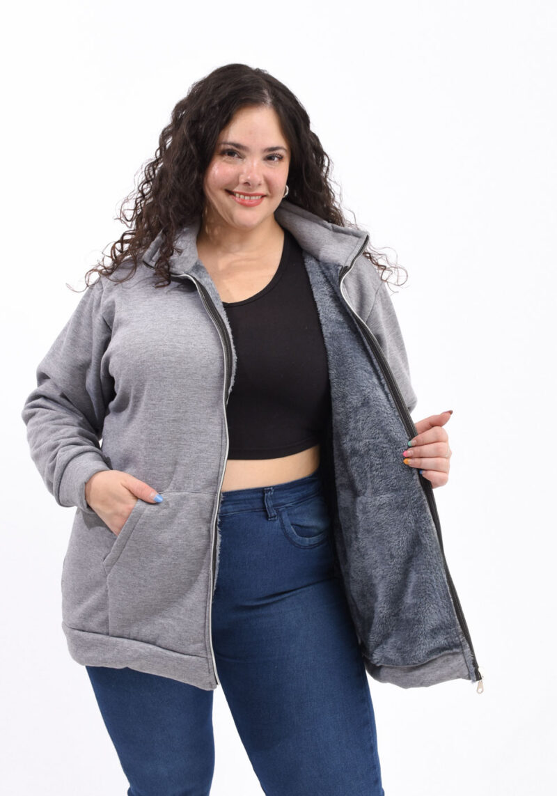 Campera Cuello Piel