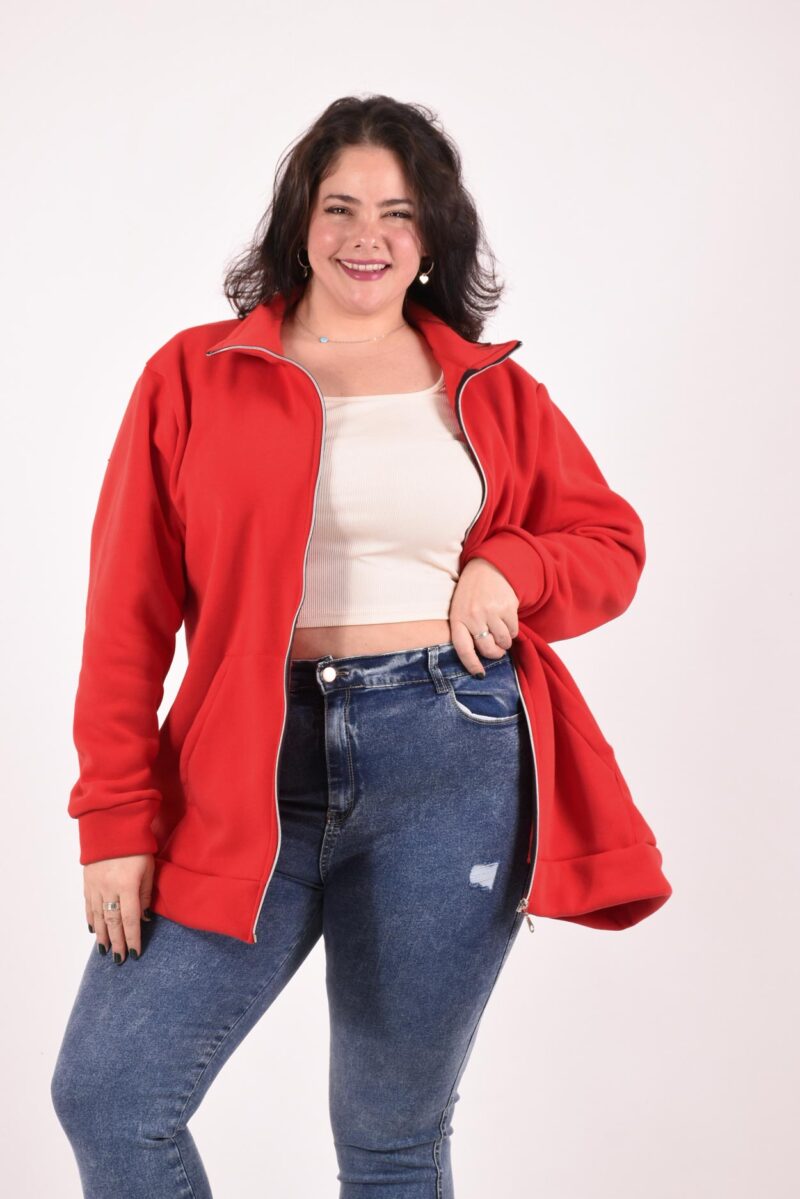 Campera Frisa con Cuello -