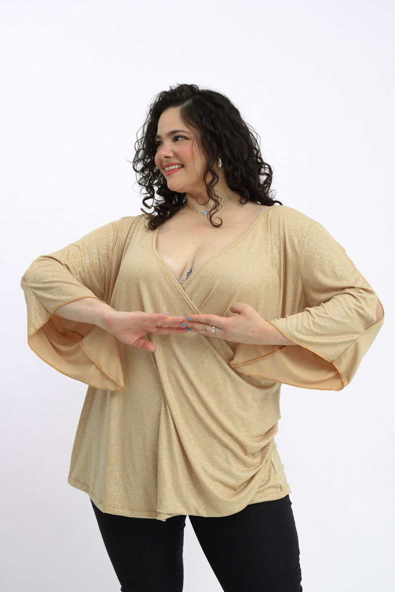 Blusa Cruzada Lúrex